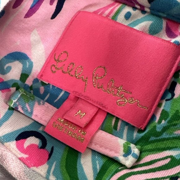 Lilly Pulitzer Harriet Mandevilla Baby Paradise Petals Terry Dress Womens Size M - Picture 6 of 16